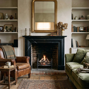 Nero Marquina Marble Fireplace Surround | Custom Luxury Mantel