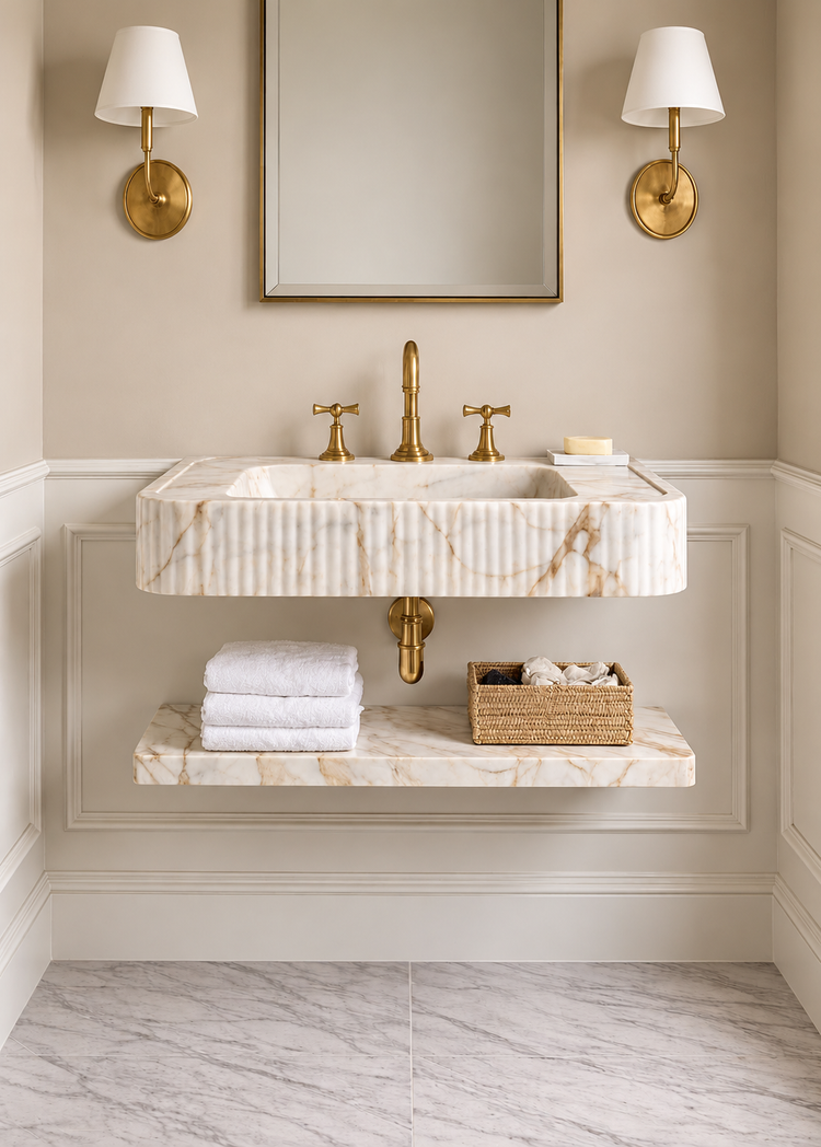 Floating Marble Sinks
