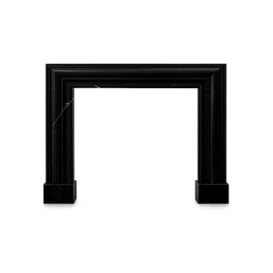 Nero Marquina Marble Fireplace Surround | Custom Luxury Mantel