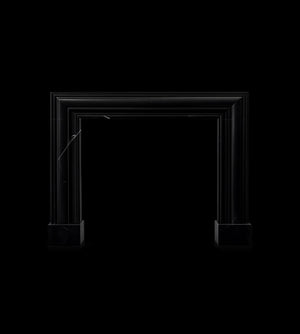 Nero Marquina Marble Fireplace Surround | Custom Luxury Mantel