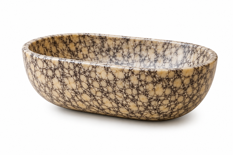 Calacatta Viola Marble Bathtub | Custom Luxury Natural Stone Soaking Tub