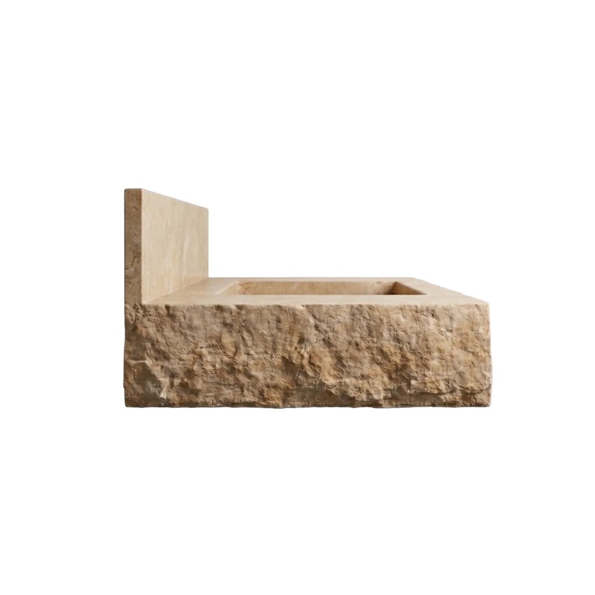 Natural stone bathroom sink by Vero Marble